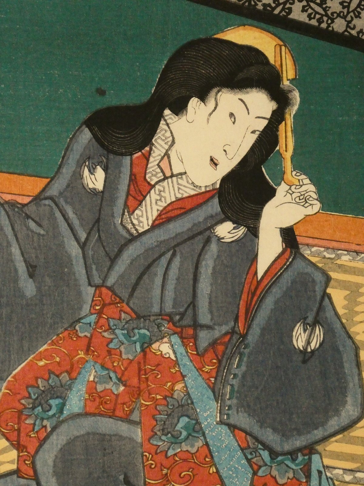 六代歌川豊国「菊」 歌川豊国による浮世絵「「月さよ 瀬川菊之丞」」