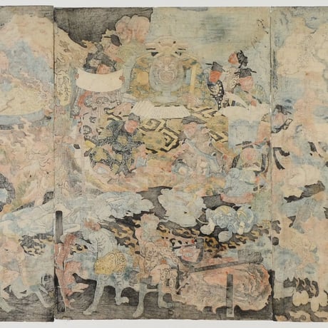 一勇斎国芳 地獄図 三枚続/ICHIYUSAI KUNIYOSHI