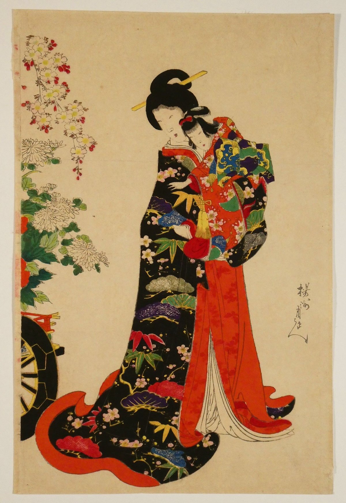 揚州周延　徳川時代の貴婦人の図 揚州周延 徳川時代の貴婦人の図 周延「徳川時代 貴婦人の図」 | 山田