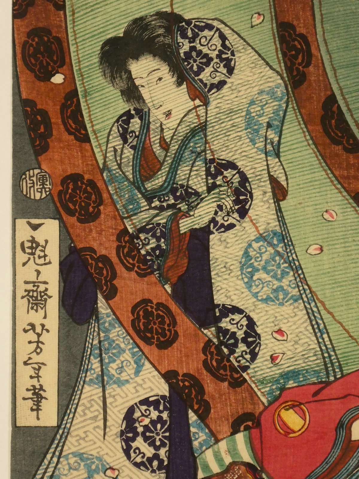 妖怪 国芳 『誠忠名々義臣鏡 岡田孫太夫豊成』 芳女 浮世絵 木版画 江戸 錦絵 国芳 | 浮世絵 | 山田書店美術部オンラインストア
