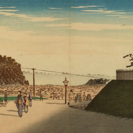 小林清親 赤坂紀伊国坂／KOBAYASHI KIYOCHIKA