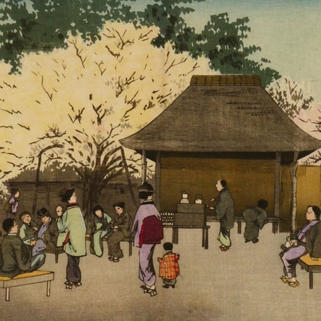 小林清親 亀戸梅屋敷／KOBAYASHI KIYOCHIKA
