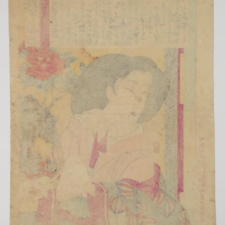 月岡芳年 近世人物誌 やまと新聞附録 第二十 徳川慶喜公御簾中/TSUKIOKA YOSHITOSHI