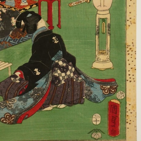 二代歌川国貞	紫式部げんじかるた 梅がえ/KUNISADA Ⅱ