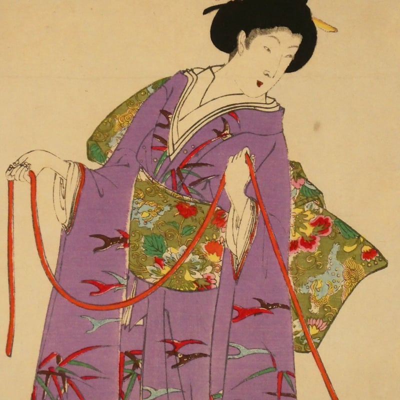 楊洲周延 徳川時代 貴婦人之図 花車 三枚続/CHIKANOBU | ギャラリー奏美庵