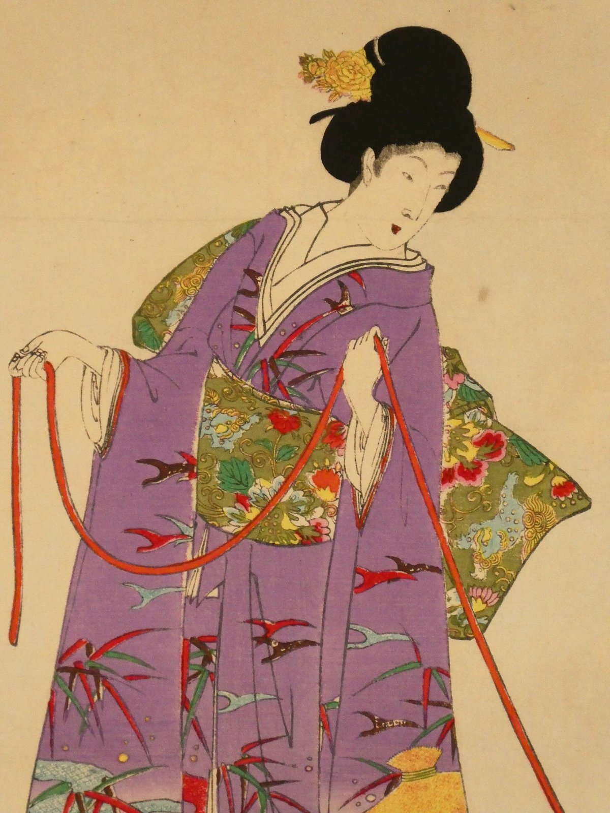 楊洲周延 徳川時代 貴婦人之図 花車 三枚続/CHIKANOBU | ギャラリー奏美庵