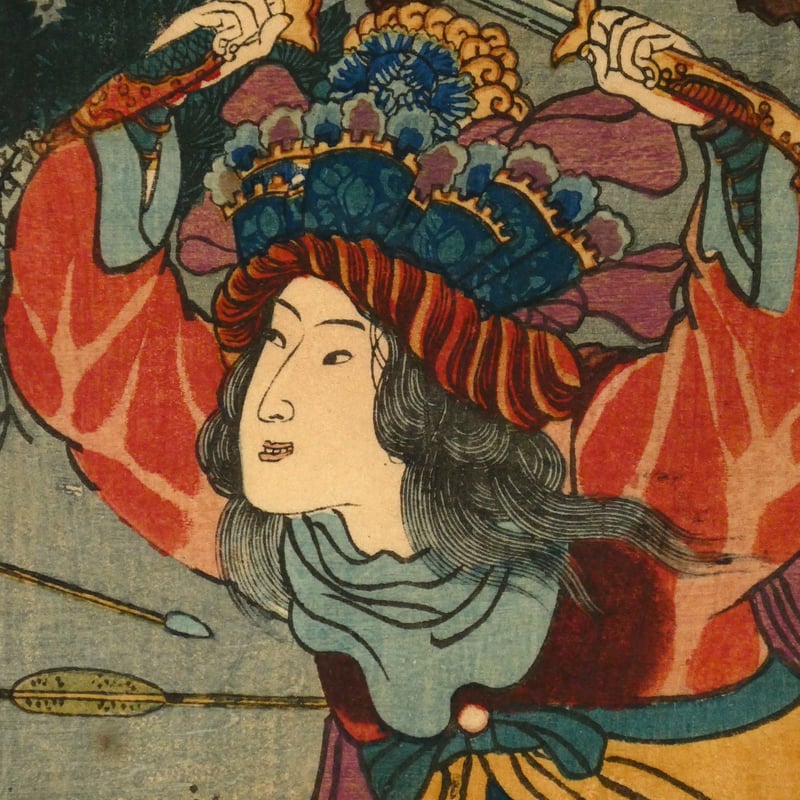 一勇斎国芳 通俗水滸伝豪傑百八人之内 一丈青扈三娘/ICHIYUSAI