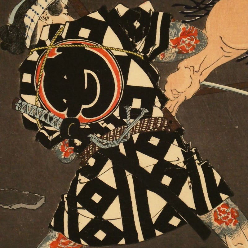 月岡芳年 新撰東錦絵 神明相撲闘争之図 二枚続/TSUKIOKA YOSHITOSHI