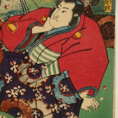 月岡芳年 美勇水滸傳 犬江親兵衛仁 中判/TSUKIOKA YOSHITOSHI