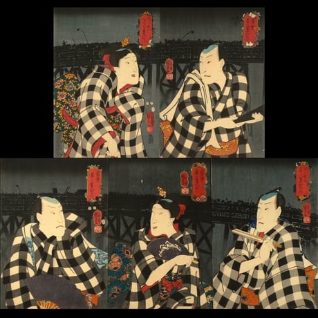 一勇斎国芳 當世夏の冨士びたい 五枚/ICHIYUSAI KUNIYOSHI