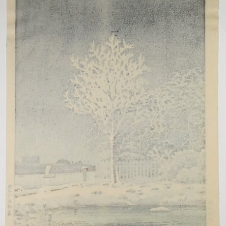 土屋光逸 隅田川水神森/TSUCHIYA KOITSU Snow on the Sumida River