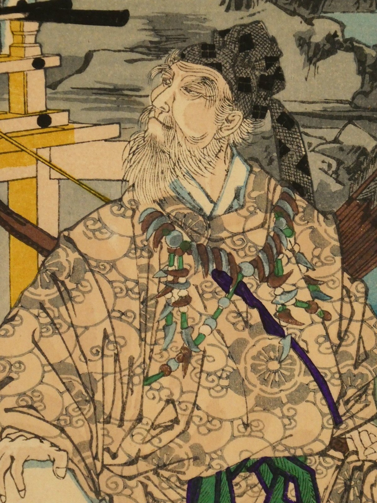 楊洲周延 東錦昼夜競 武内宿禰/CHIKANOBU | ギャラリー奏美庵