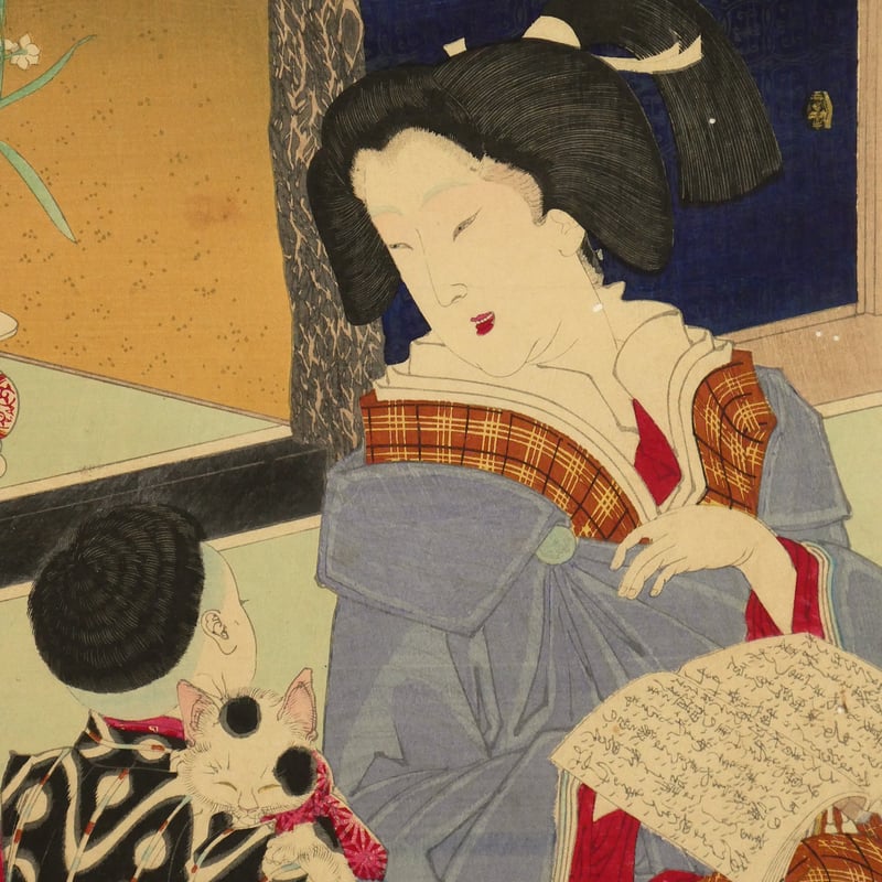 月岡芳年 近世人物誌 やまと新聞附録 第壱 天璋院殿/TSUKIOKA