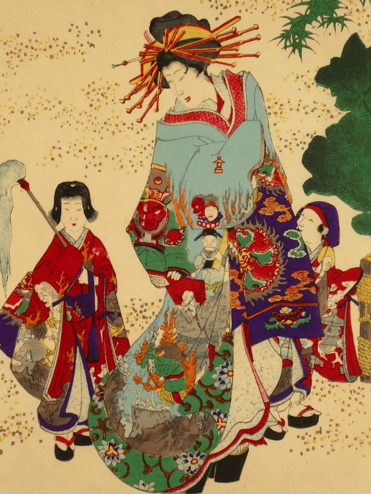 楊洲周延 東錦昼夜競 地獄太夫/CHIKANOBU | ギャラリー奏美庵 楊洲周延 東錦昼夜競 地獄太夫/CHIKANOBU | ギャラリー奏美庵
