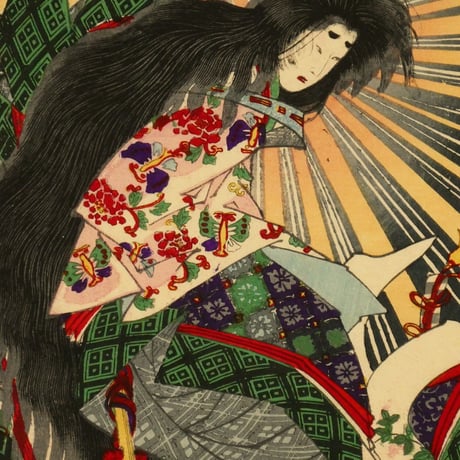 楊洲周延 東絵昼夜競 玉藻前/CHIKANOBU
