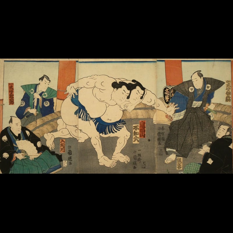★相撲画家 松岡リン「龍虎の断髪式」リン・スターム・レビィ画集「相撲の世界」 ☆相撲画家 松岡リン「龍虎の断髪式」リン・スターム・レビィ
