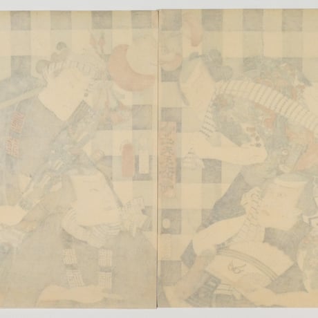 三代歌川豊国 今四天王大山帰り 二枚続/UTAGAWA TOYOKUNIⅢ