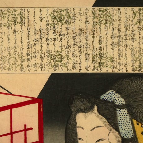 月岡芳年 近世人物誌 やまと新聞附録 第八 某少将の妾/TSUKIOKA YOSHITOSHI