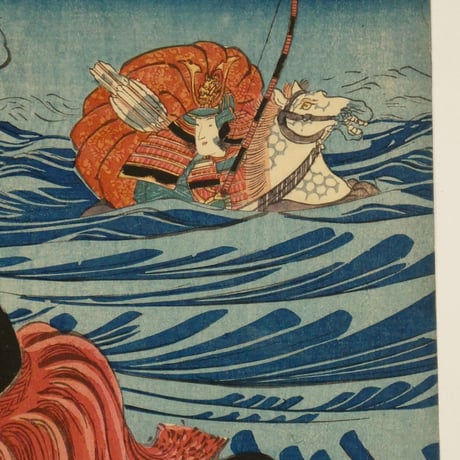 一勇斎国芳 難有御江戸景清 二枚続 熊谷直実 敦盛/ICHIYUSAI KUNIYOSHI