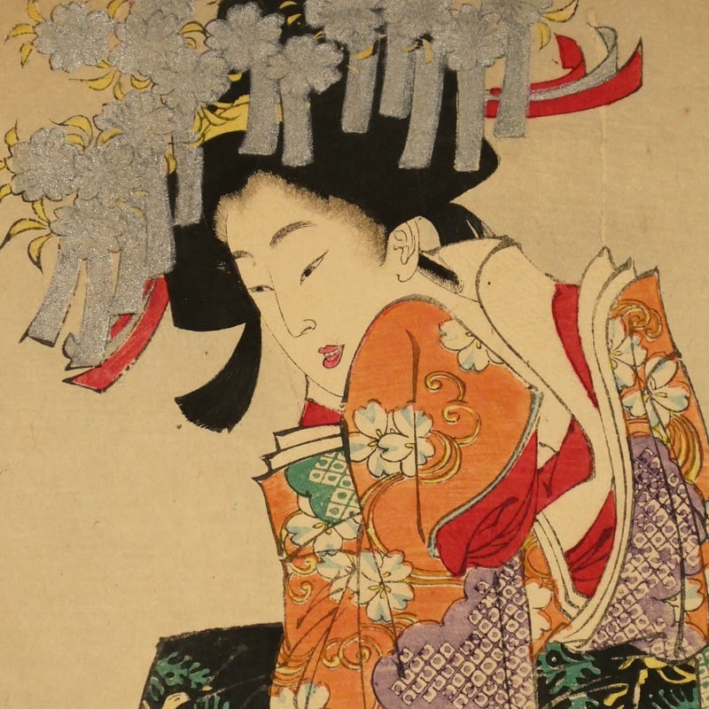 月岡芳年 清玄堕落之図 竪二枚続/TSUKIOKA YOSHITOSHI 月岡芳年 清玄堕落之図 竪二枚続/TSUKIOKA YOSHITOSHI