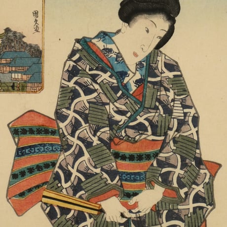 三代歌川豊国 江戸名所百人美女 神田のやしろ/UTAGAWA TOYOKUNIⅢ