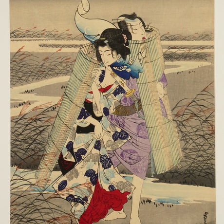 月岡芳年 田舎源氏 竪二枚続/TSUKIOKA YOSHITOSHI