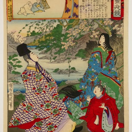 楊洲周延	東錦昼夜競 藤原朝臣成通/CHIKANOBU