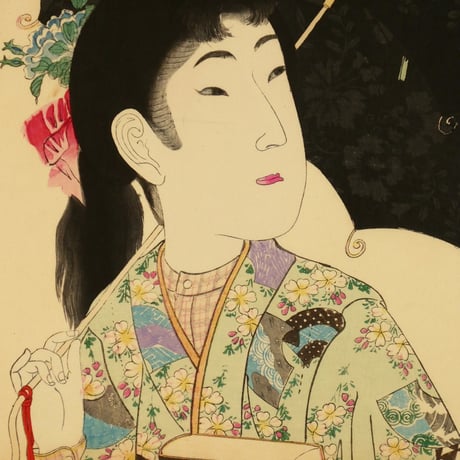 楊洲周延 真美人 十四 洋傘/CHIKANOBU