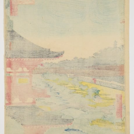 歌川広重 名所江戸百景 増上寺塔赤羽根/UTAGAWA HIROSHIGE