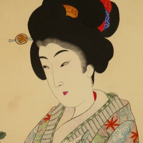 楊洲周延 真美人 廿三 生花/CHIKANOBU