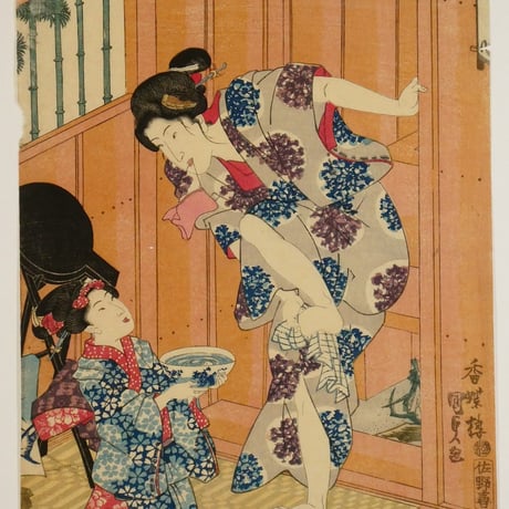 歌川国貞 五節句ノ内 皐月 三枚続/UTAGAWA KUNISADA