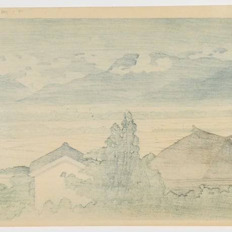 川瀬巴水 長野県稲荷山/KAWASE HASUI