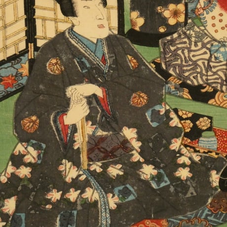 二代歌川国貞	紫式部げんじかるた 梅がえ/KUNISADA Ⅱ