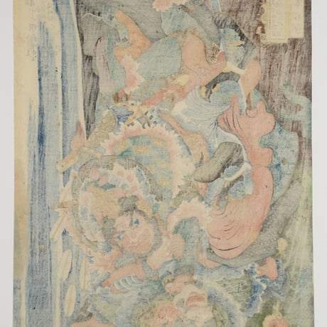 一勇斎国芳 水滸伝豪傑百八人之一個 石将軍石勇/ICHIYUSAI KUNIYOSHI