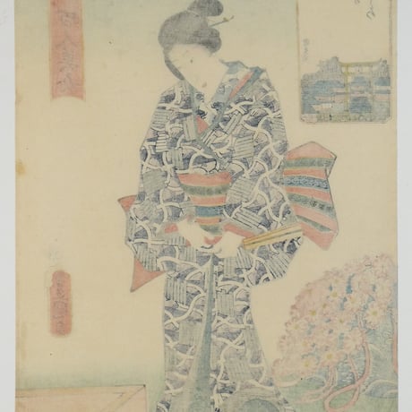三代歌川豊国 江戸名所百人美女 神田のやしろ/UTAGAWA TOYOKUNIⅢ