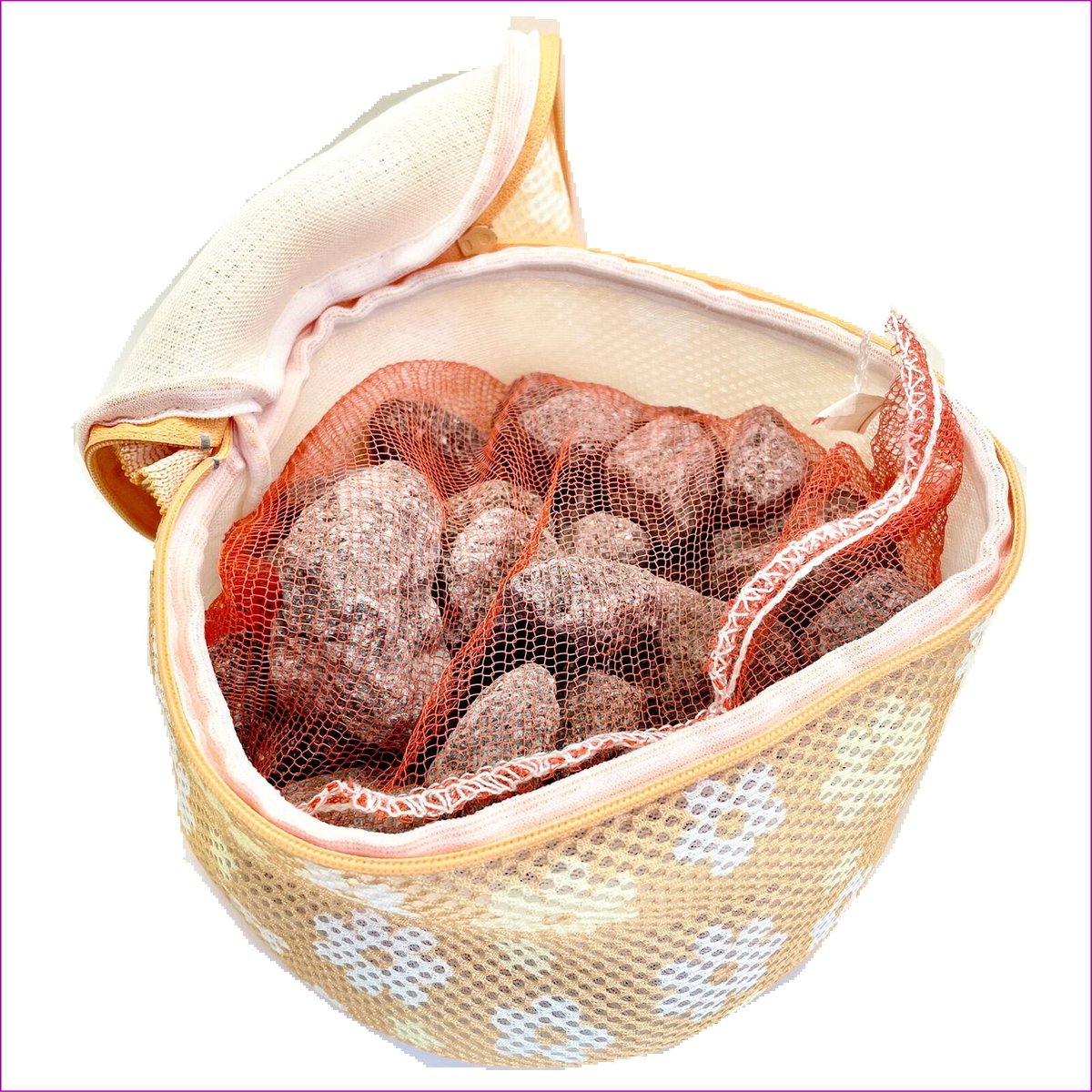 秋田産焼山石 1.5kg（箱入り）袋付き ＋石けん（極）5g×1個