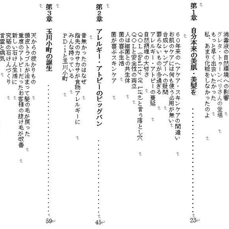 出版本　『スキンケア・ヘアケアの真実（新・石けん生活のすすめ）』（玉川小町・社長著）