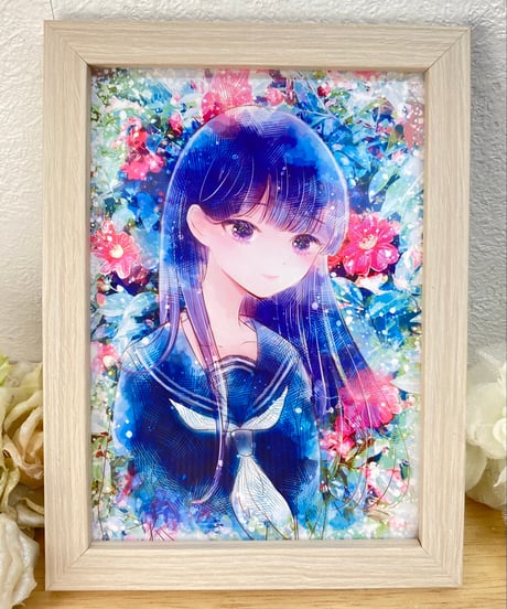 ま*ゆ様 レトリバーの心　　絵画原画 彼女においては、この目つきが本当にシンボリック。 青春の