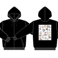 どまつりジップパーカー（黒）
