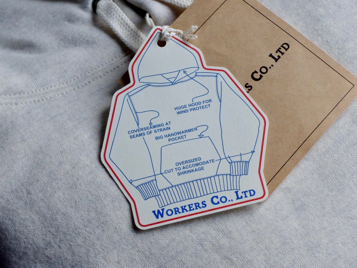 WORKERSワーカーズ 『Heavy Sweat, Hoody,/ヘビースウェットフーディー