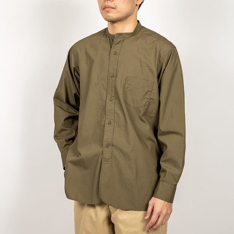 【WORKSHOP】80s WX-B34-026 バンドカラー ワイド長袖シャツ Workers/ワーカーズ 『Band Collar Shirt/バンドカラーシャツ