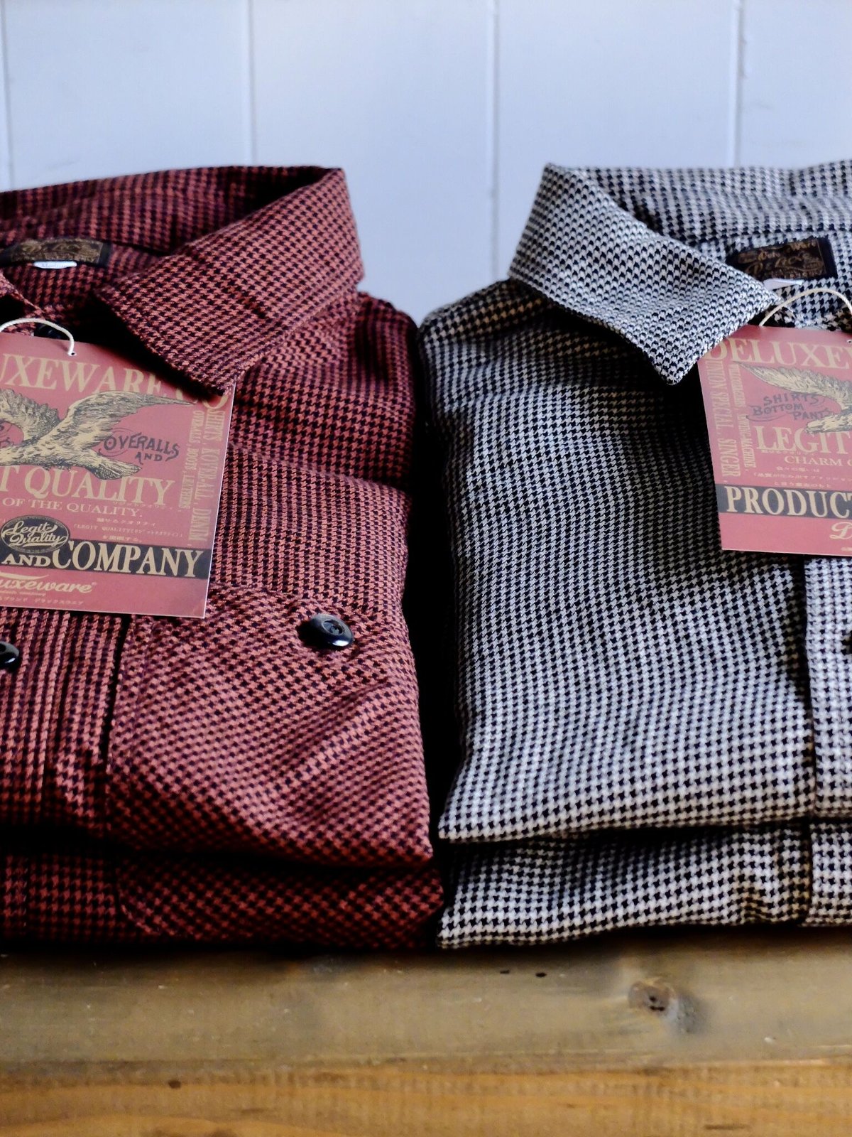 DELUXEWARE デラックスウエア　ネルシャツ　ストライプ　Mサイズ DELUXEWARE デラックスウエア ネルシャツ 2023秋冬 新作 HV-49 W