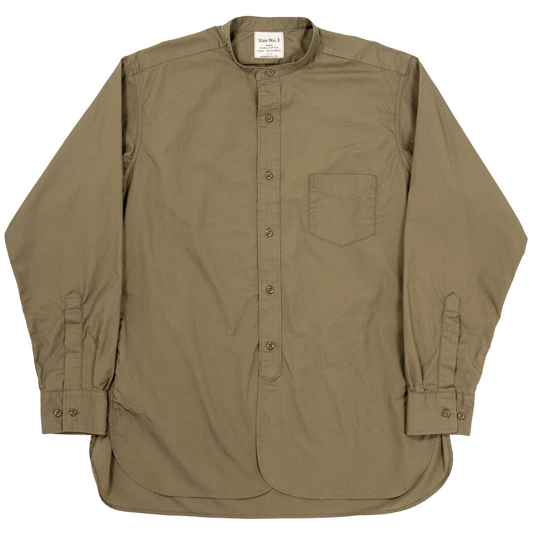 Workers/ワーカーズ 『Band Collar Shirt/バンドカラーシャツ 』Bro...