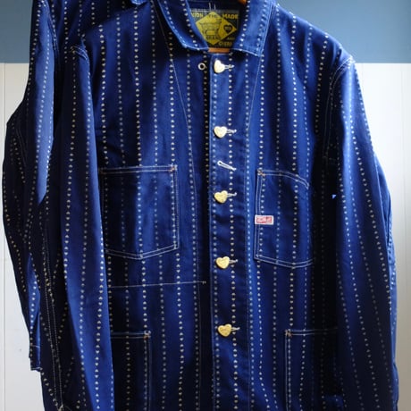 TCB jeans タビーズコート グレー赤ストライプ ヘリンボーン サイズ42