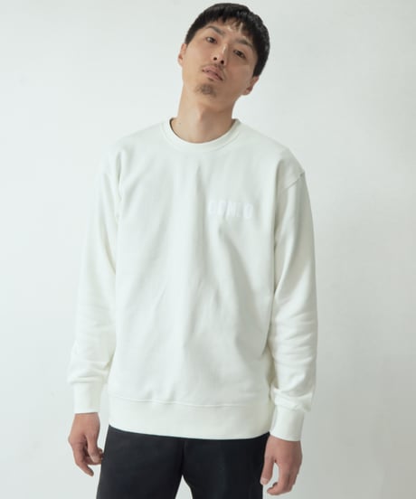 BACK LOGO PRINT SWEATSHIRT/WHITE