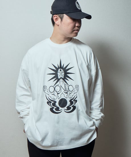 SUN GODDESS LONGSLEEVE T-SHIRT/WHITE