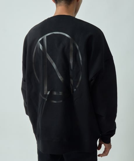 BACK LOGO PRINT OVERSIZE SWEATSHIRT