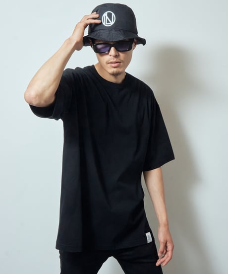 LOGO PRINT NYLON BUCKET HAT
