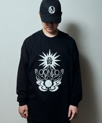 SUN GODDESS LONGSLEEVE T-SHIRT/BLACK