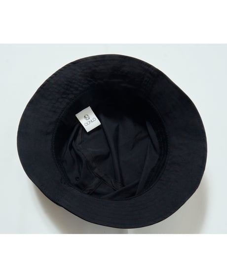 LOGO PRINT NYLON BUCKET HAT